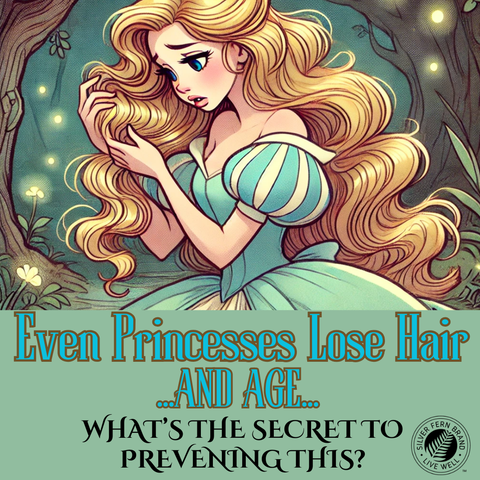 Even princesses lose hair - gut health, hair growth, skin health