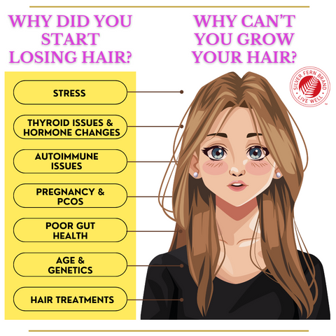 Why did you start losing your hair? - gut health, hair, keratin