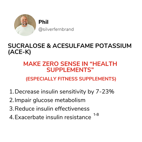 Sucralose & Acesulfame Potassium - gut health, artificial sweeteners