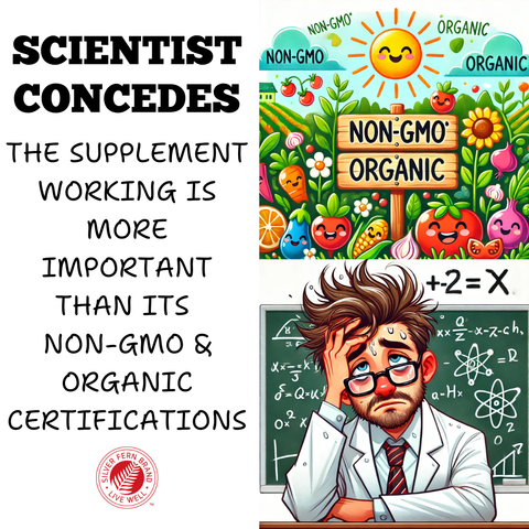 Scientist Concedes...- health, dosing matters, Non-GMO, clean supplements