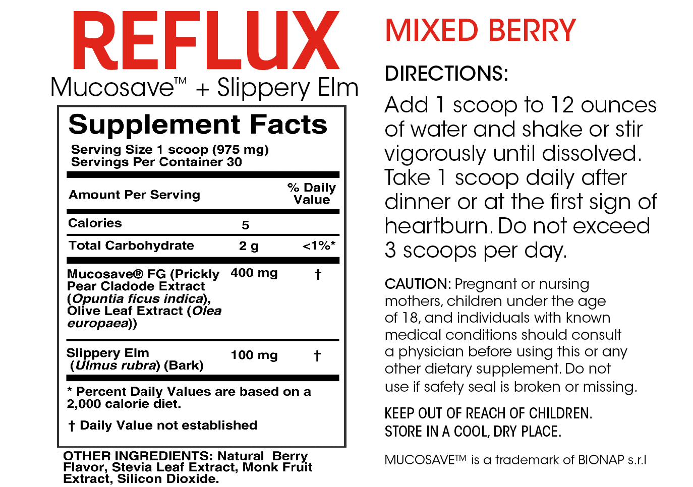 Reflux - Mucosal Support for Acid Issues!