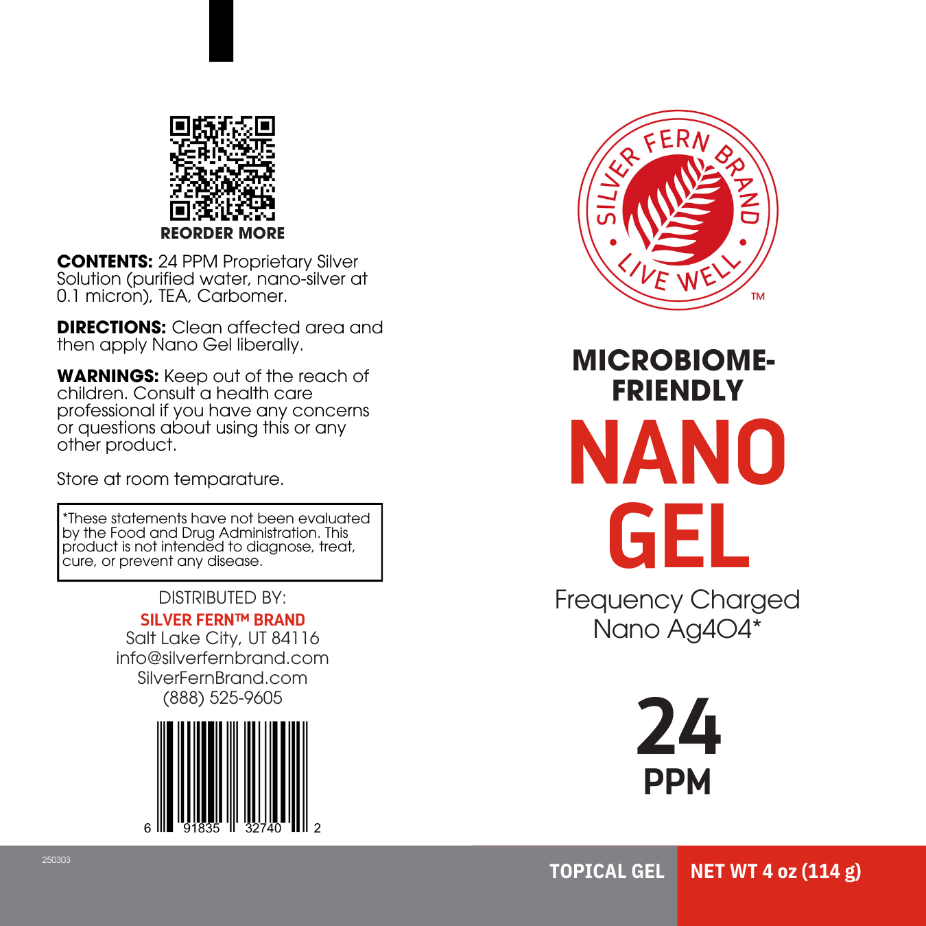 Nano Gel - Frequency Charged Silver - 24PPM